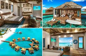 over the water bungalows